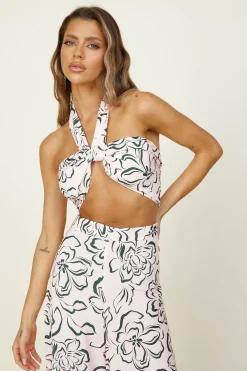 Wait For Me Crop Top Beige