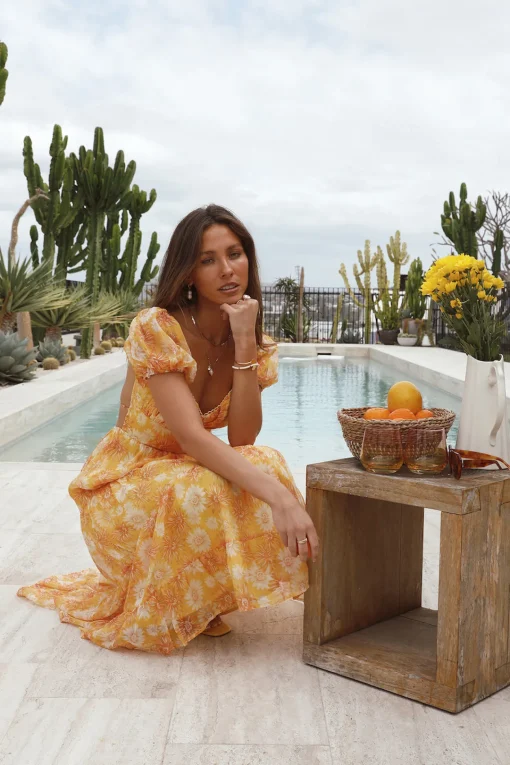Wallflower Maxi Dress Orange