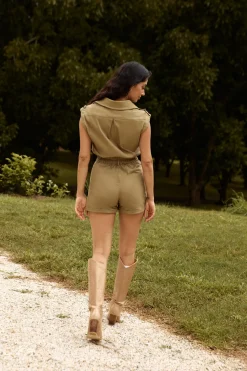 Wilderness Adventure Romper Khaki