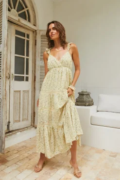 Willow Bloom Maxi Dress Yellow