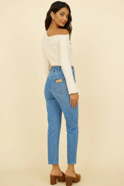WRANGLER Drew Mom Jean Blue Revival