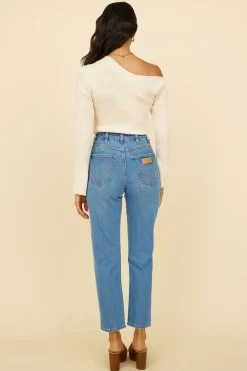 WRANGLER Drew Mom Jean Blue Revival