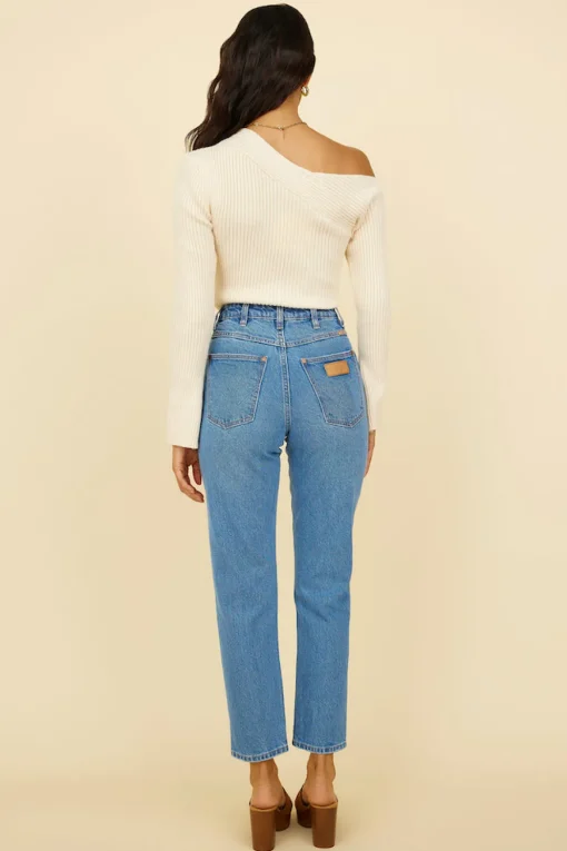 WRANGLER Drew Mom Jean Blue Revival