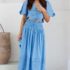 Your Soul Maxi Skirt Blue