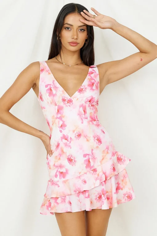 Zephyr Nights Mini Dress Pink